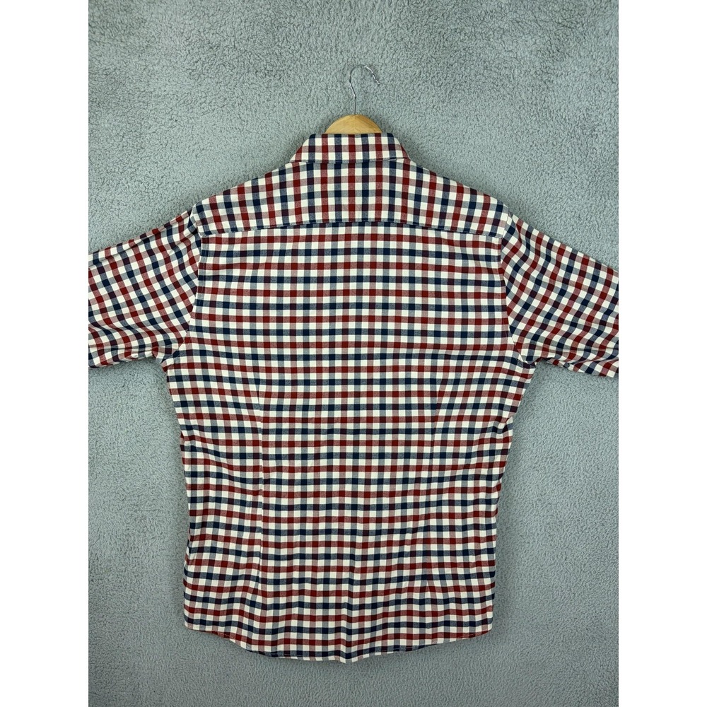 Barbour Shirt Mens Medium Multicolor Check Long Sleeve Button Down Cotton Casual - Picture 7 of 9